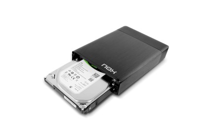 NOX Lite 3.5 Box esterno HDD/SSD Nero 3.5"