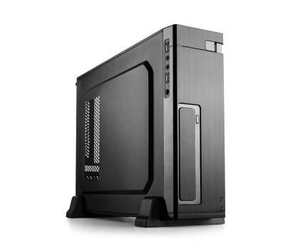 NOX Minst Slim Case Mini Tower Black Micro ITX con Alimentatore 450W