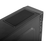 NOX Minst Slim Case Mini Tower Black Micro ITX con Alimentatore 450W