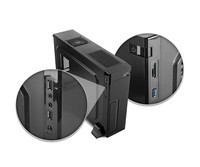 NOX Minst Slim Case Mini Tower Black Micro ITX con Alimentatore 450W