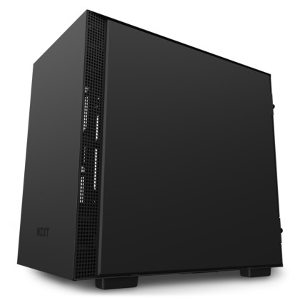 Nzxt Case H210 Mid Tower Mini-ITX Matte Black, Window, 2 Slot Espansione 2,5/3,5, 2X120 Fan Front, 1X120 Fan Top, 1X120 Fan Rear - CONFEZIONE APERTA