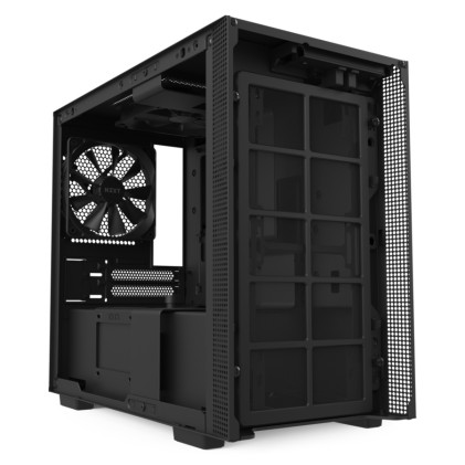 Nzxt Case H210 Mid Tower Mini-ITX Matte Black, Window, 2 Slot Espansione 2,5/3,5, 2X120 Fan Front, 1X120 Fan Top, 1X120 Fan Rear - CONFEZIONE APERTA