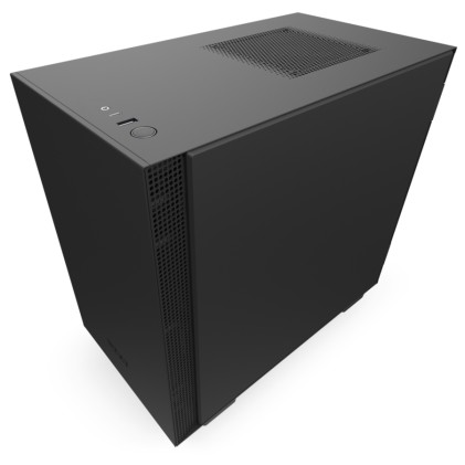 Nzxt Case H210 Mid Tower Mini-ITX Matte Black, Window, 2 Slot Espansione 2,5/3,5, 2X120 Fan Front, 1X120 Fan Top, 1X120 Fan Rear - CONFEZIONE APERTA