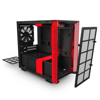 Nzxt Gaming Case H210 Mini Itx Nero/Rosso - 2*120 Aer F
