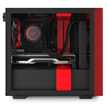 Nzxt Gaming Case H210 Mini Itx Nero/Rosso - 2*120 Aer F