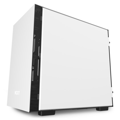 Nzxt Case H210I Mid Tower Atx Matte White, Window, 2 Slot Espansione 2,5/3,5, 2X120 Fan Front, 1X120 Fan Rear