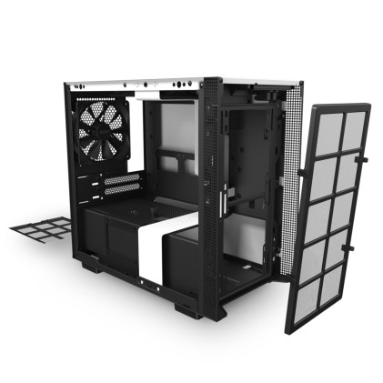 Nzxt Case H210I Mid Tower Atx Matte White, Window, 2 Slot Espansione 2,5/3,5, 2X120 Fan Front, 1X120 Fan Rear