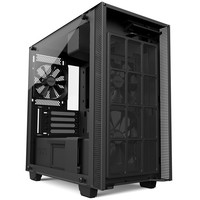 Nzxt Case H400 Micro-Atx, Mini-Itx, Matte Black, Window, 4 Slot Exp. 2,5/3,5, 2X Usb 3.1, 1Xaudio/Mic, 2X120 Fan Front, 1X120 Fan Rear