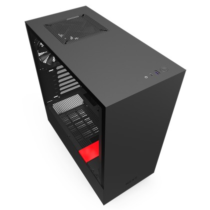 NZXT H510 Midi Tower Nero, Rosso