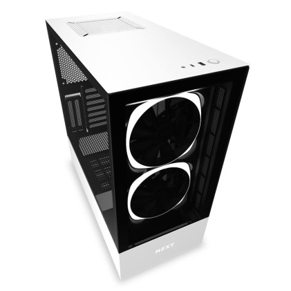 Nzxt Case H510 Elite Mid Tower Atx Matte White, Window, 7 Slot Espansione 2,5/3,5, 2X120 Fan Front, 1X120 Fan Top, 1X120 Fan Rear, Cam Compatibility With Rgb Controller
