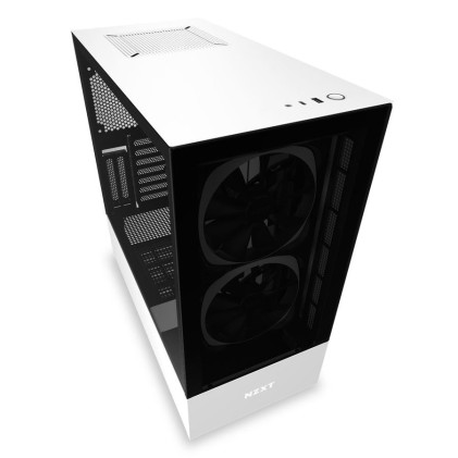 Nzxt Case H510 Elite Mid Tower Atx Matte White, Window, 7 Slot Espansione 2,5/3,5, 2X120 Fan Front, 1X120 Fan Top, 1X120 Fan Rear, Cam Compatibility With Rgb Controller