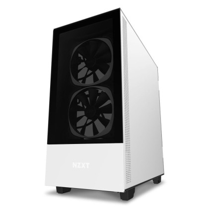 Nzxt Case H510 Elite Mid Tower Atx Matte White, Window, 7 Slot Espansione 2,5/3,5, 2X120 Fan Front, 1X120 Fan Top, 1X120 Fan Rear, Cam Compatibility With Rgb Controller