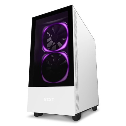 Nzxt Case H510 Elite Mid Tower Atx Matte White, Window, 7 Slot Espansione 2,5/3,5, 2X120 Fan Front, 1X120 Fan Top, 1X120 Fan Rear, Cam Compatibility With Rgb Controller