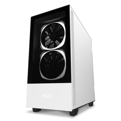 Nzxt Case H510 Elite Mid Tower Atx Matte White, Window, 7 Slot Espansione 2,5/3,5, 2X120 Fan Front, 1X120 Fan Top, 1X120 Fan Rear, Cam Compatibility With Rgb Controller