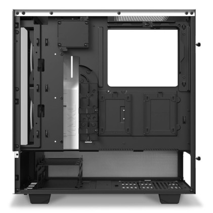 Nzxt Case H510 Elite Mid Tower Atx Matte White, Window, 7 Slot Espansione 2,5/3,5, 2X120 Fan Front, 1X120 Fan Top, 1X120 Fan Rear, Cam Compatibility With Rgb Controller