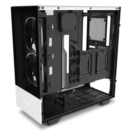 Nzxt Case H510 Elite Mid Tower Atx Matte White, Window, 7 Slot Espansione 2,5/3,5, 2X120 Fan Front, 1X120 Fan Top, 1X120 Fan Rear, Cam Compatibility With Rgb Controller