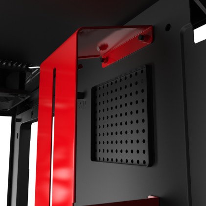 NZXT H510i Midi Tower Nero, Rosso