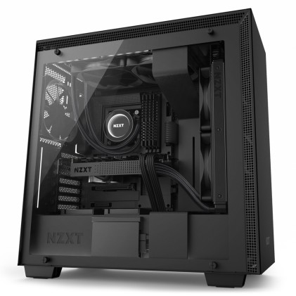 Nzxt Case H700I Mid Tower Atx, Matte Black, Window, 7 Slot Espansione, 2Xusb 2.0, 2Xusb 3.0, 1Xaudio/Mic, 1Xaer F120, 1Xaer F140, Cam Compatibility With Rgb Controller