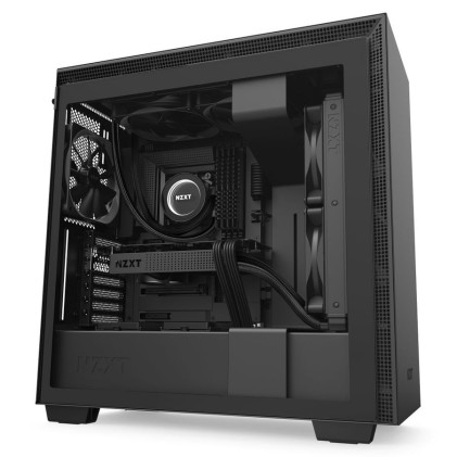 Nzxt Case H710 Mid Tower Atx Matte Black, Window, 7 Slot Espansione 2,5/3,5, 2X140 Fan Front, 3X120 Fan Top, 1X120 Fan Rear