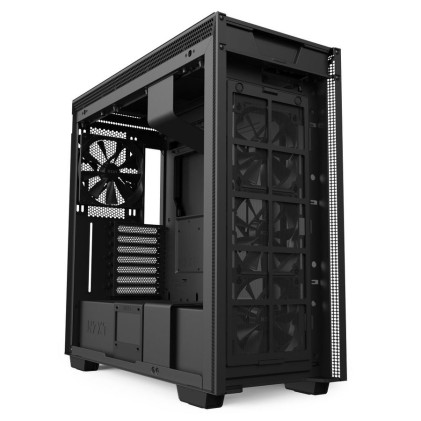 Nzxt Case H710 Mid Tower Atx Matte Black, Window, 7 Slot Espansione 2,5/3,5, 2X140 Fan Front, 3X120 Fan Top, 1X120 Fan Rear