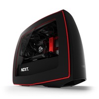 NZXT GAMING CASE MINI ITX MANTA MATTE BLACK + RED CA-MANTW-M2