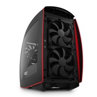 NZXT GAMING CASE MINI ITX MANTA MATTE BLACK + RED CA-MANTW-M2