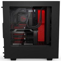 NZXT GAMING CASE SOURCE 340 BLACK + RED MID TOWER CA-S340MB-GR