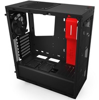 NZXT GAMING CASE SOURCE 340 BLACK + RED MID TOWER CA-S340MB-GR