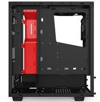 NZXT GAMING CASE SOURCE 340 BLACK + RED MID TOWER CA-S340MB-GR