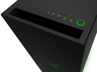 NZXT GAMING CASE S340 SPECIAL ED. BLACK/GREEN MID TOWER CA-S340W-TH