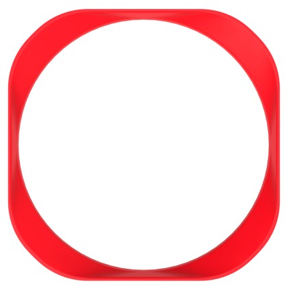 Ventola Case NZXT Aer, Trim Rahmen - 140mm, red