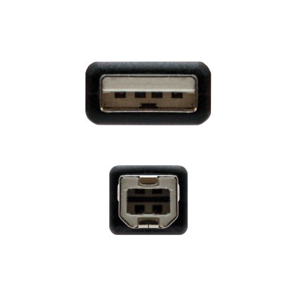 Nanocable 10.01.0103-BK cavo USB 1,8 m USB 2.0 USB A USB B Nero