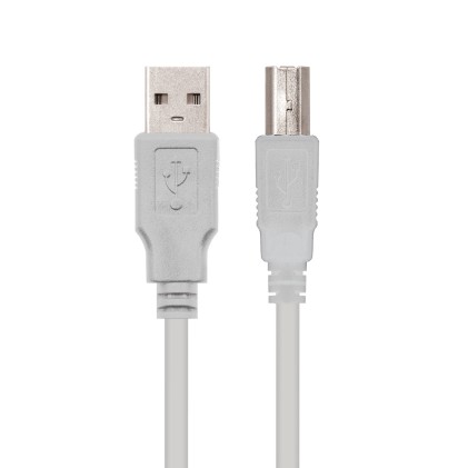 Nanocable 10.01.0103 cavo USB 1,8 m USB 2.0 USB A USB B Beige