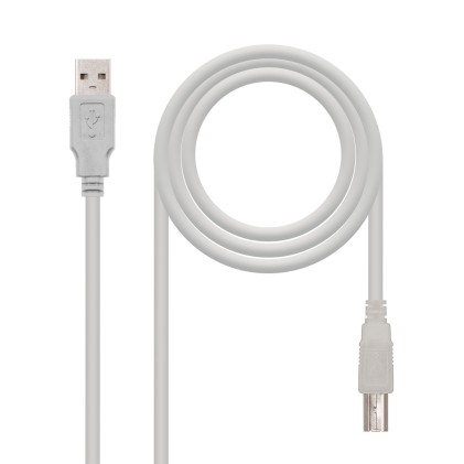 Nanocable 10.01.0105 cavo USB 4,5 m USB 2.0 USB A USB B Beige