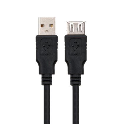 Nanocable 10.01.0203-BK cavo USB 1,8 m USB 2.0 USB A Nero