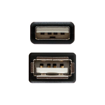 Nanocable 10.01.0203-BK cavo USB 1,8 m USB 2.0 USB A Nero