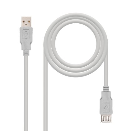 Nanocable 10.01.0203 cavo USB 1,8 m USB 2.0 USB A Beige