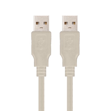 Nanocable 10.01.0303 cavo USB 2 m USB 2.0 USB A Beige