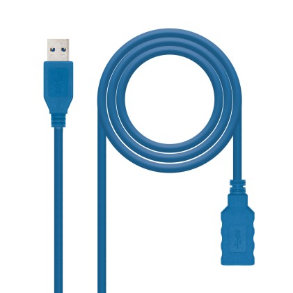 Nanocable 10.01.0902-BL cavo USB 2 m USB 3.2 Gen 1 (3.1 Gen 1) USB A Blu