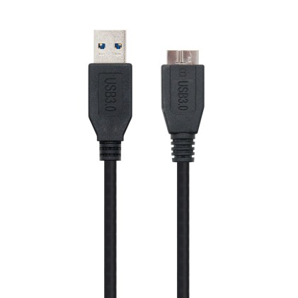 Nanocable 10.01.1101-BK cavo USB 1 m USB 3.2 Gen 1 (3.1 Gen 1) USB A Micro-USB B Nero