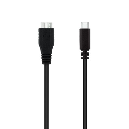 Nanocable 10.01.1201-BK cavo USB 1 m USB 3.2 Gen 1 (3.1 Gen 1) USB C Micro-USB B Nero