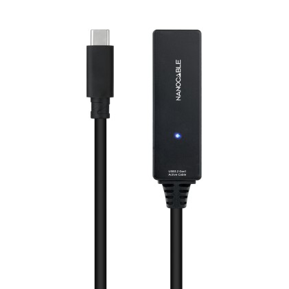 Nanocable 10.01.1311 cavo USB USB 3.2 Gen 1 (3.1 Gen 1) 5 m USB C Nero