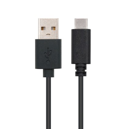 Nanocable USB 2.0, 1m cavo USB USB C USB A Nero