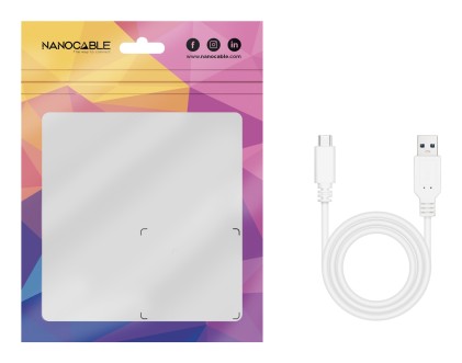Nanocable 10.01.2102-W cavo USB USB 2.0 2 m USB C USB A Bianco