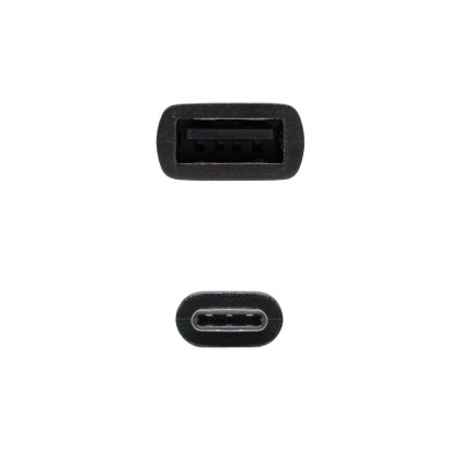 Nanocable USB 2.0, 0.15m cavo USB 0,15 m USB C USB A Nero