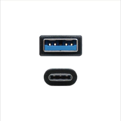 Nanocable 10.01.4000 cavo USB 0,5 m USB 3.2 Gen 2 (3.1 Gen 2) USB A USB C Nero