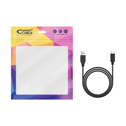 Nanocable 10.01.4001-L150 cavo USB 1,5 m USB 3.2 Gen 2 (3.1 Gen 2) USB A USB C Nero
