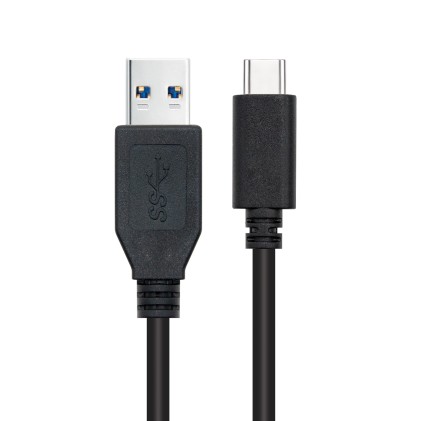Nanocable 10.01.4002 cavo USB 2 m USB 3.2 Gen 2 (3.1 Gen 2) USB C USB A Nero
