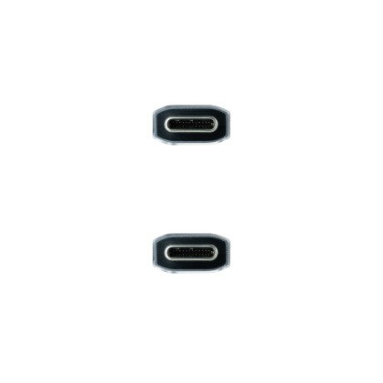 Nanocable 10.01.4101-COMB cavo USB 1 m USB 3.2 Gen 2 (3.1 Gen 2) USB C Nero, Grigio