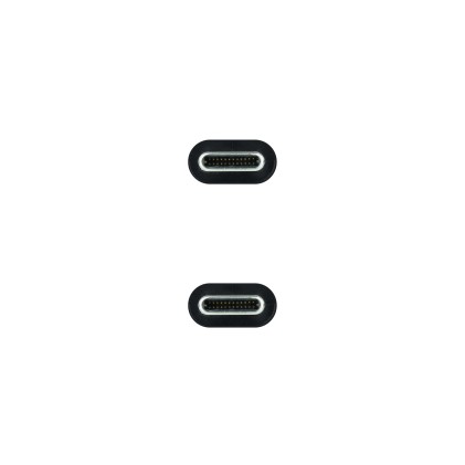 Nanocable 10.01.4102 cavo USB 2 m USB 3.2 Gen 2 (3.1 Gen 2) USB C Nero